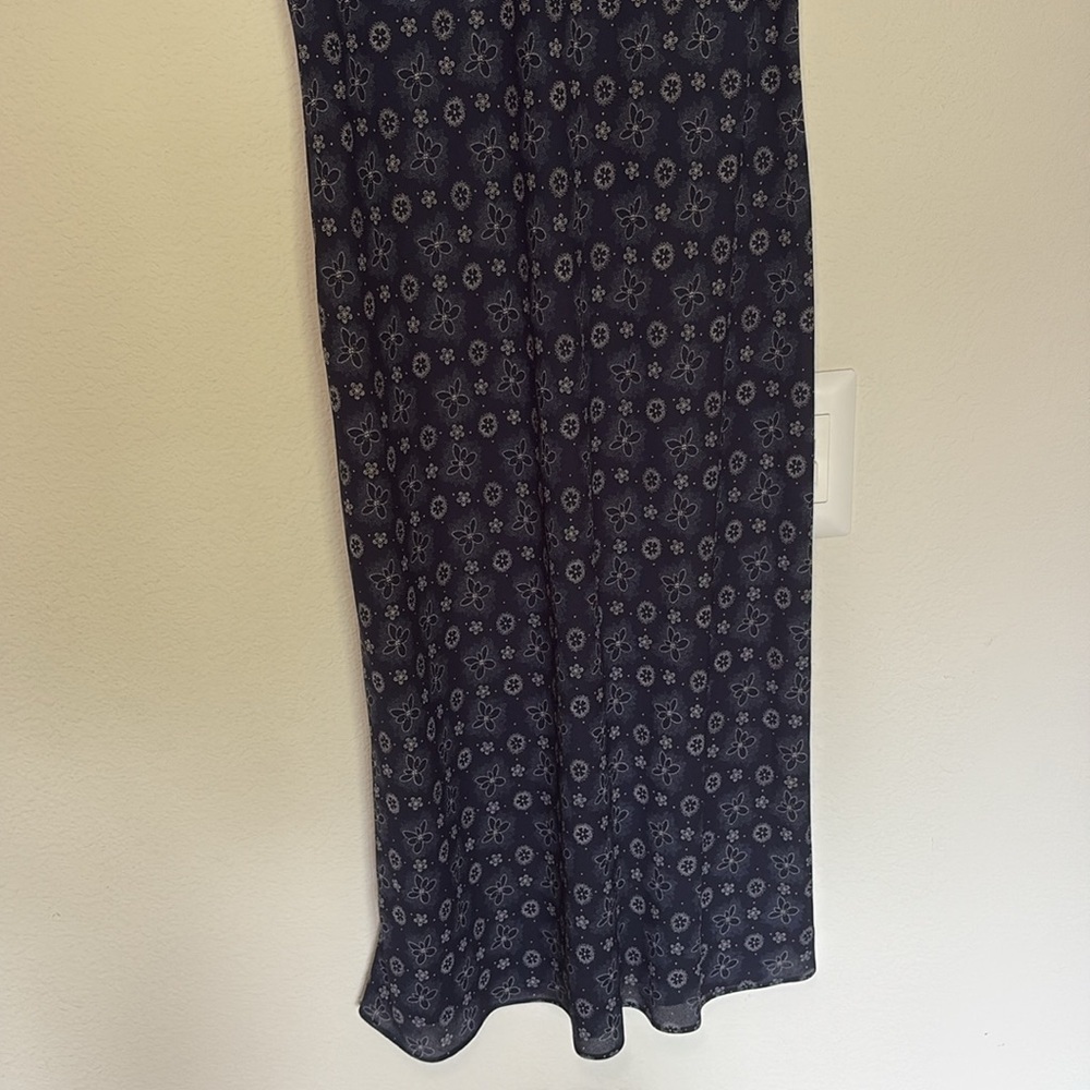 VINTAGE Casual Corner Annex Blue Floral Dress size 6 - Picture 6 of 6